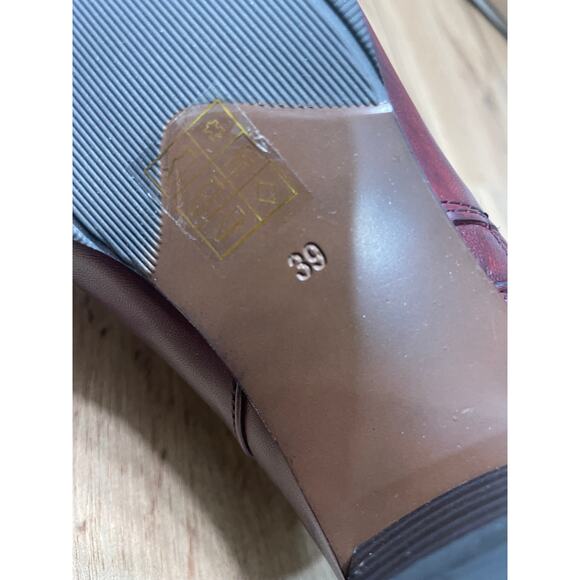 Spring Step Stockholm Boot Bordeaux Leather Size 8.5 US 39 EU NIB Pull On Bootie - Picture 10 of 12